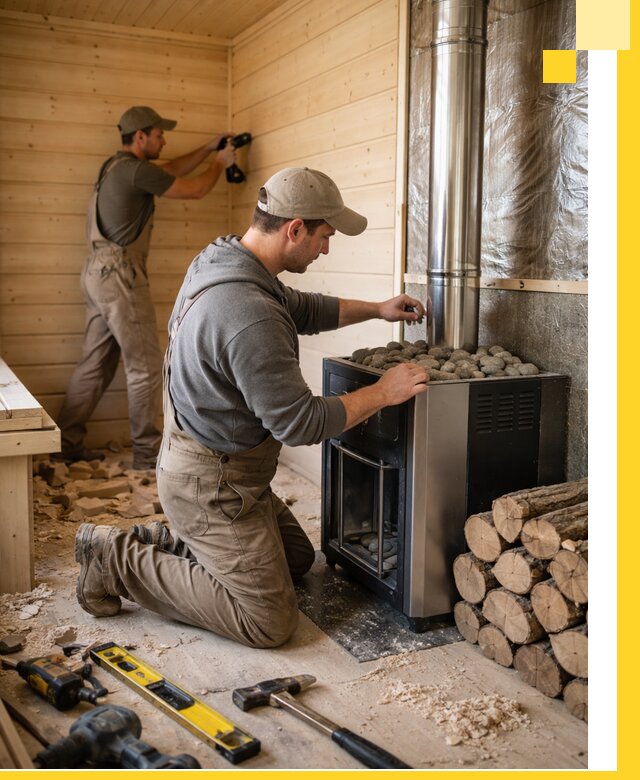 Строительство деревянных бань под ключ в Сафонове проекты и монтаж