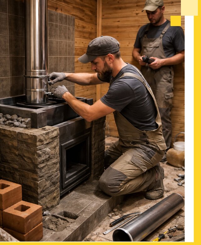 Изготовление и установка банных печей под ключ в Сафонове