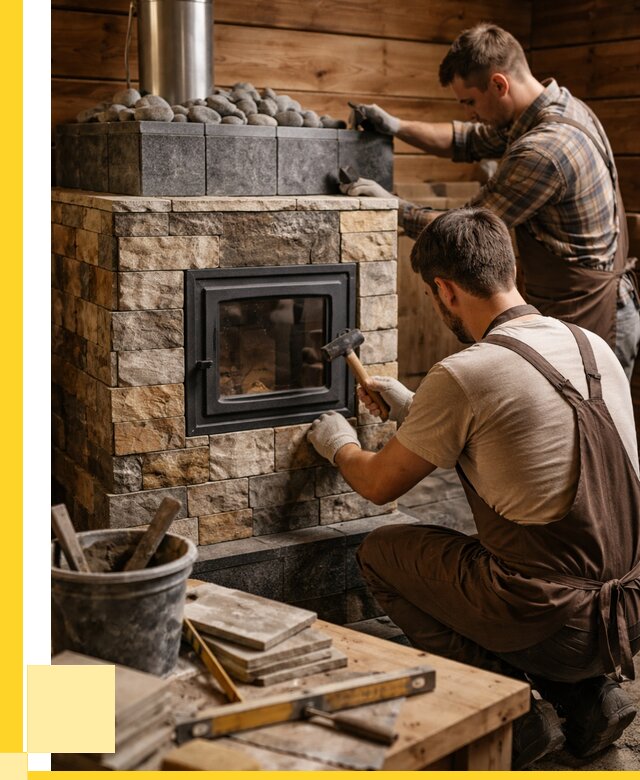 Облицовка банной печи в Сафонове от 15372 р. | ЭриданСфн