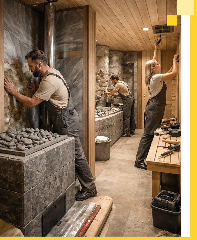 Строительство бань и SPA процедур в Сафонове под ключ и отделкой