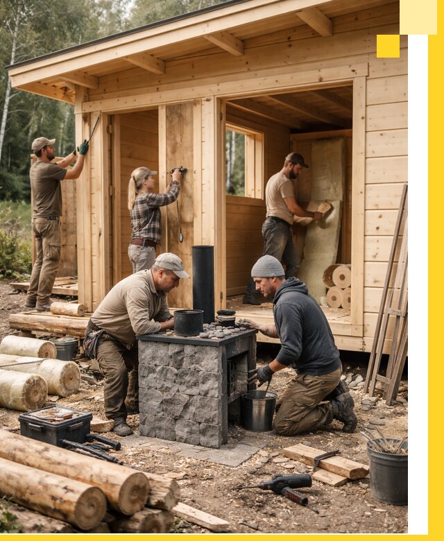 Купить баню под ключ в Сафонове строительство монтаж отделка