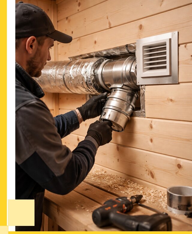 Монтаж вентиляции бани в Сафонове от 12298 р. | ЭриданСфн