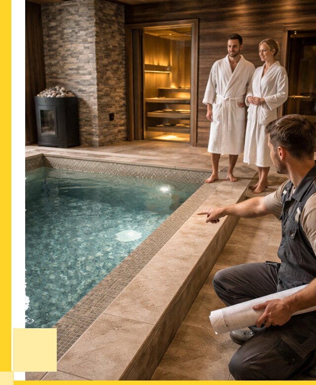 Проект бани с бассейном под ключ в Сафонове от 66612 р. | ЭриданСфн