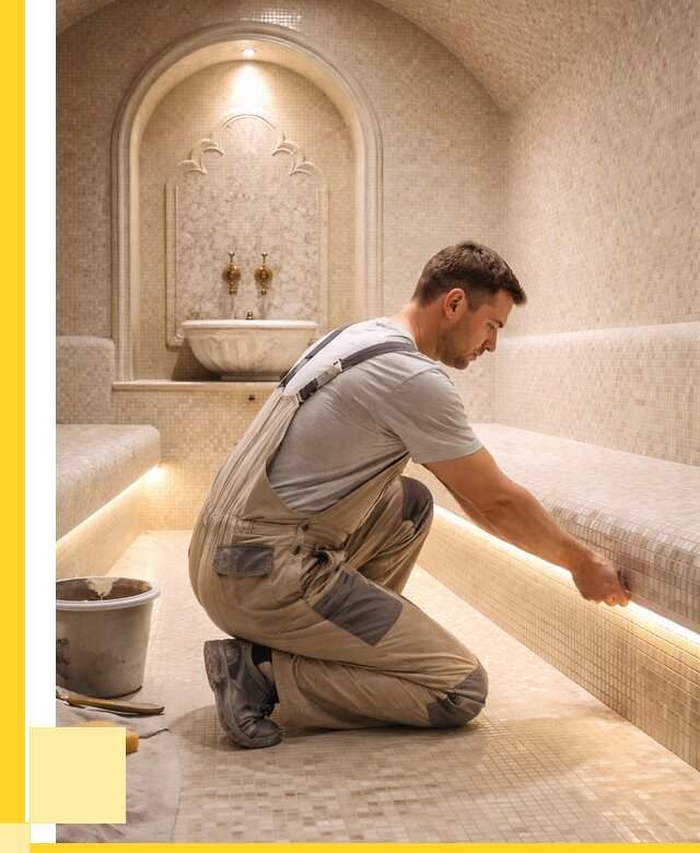 Отделка хамамов под ключ в Сафонове от 5636 р. | ЭриданСфн