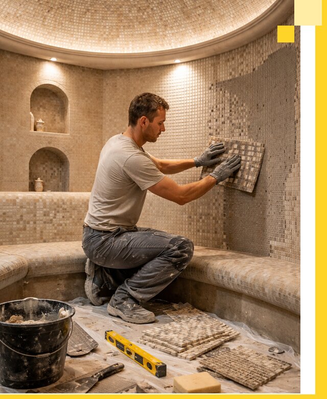 Устройство и монтаж домашнего хамама под ключ в Сафонове