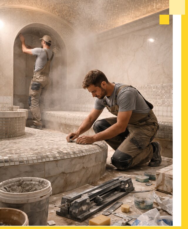 Профессиональный дизайн хамама и SPA под ключ в Сафонове