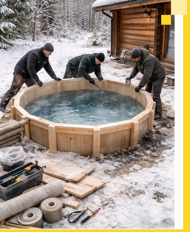 Изготовление и установка ледяных купелей под ключ в Сафонове